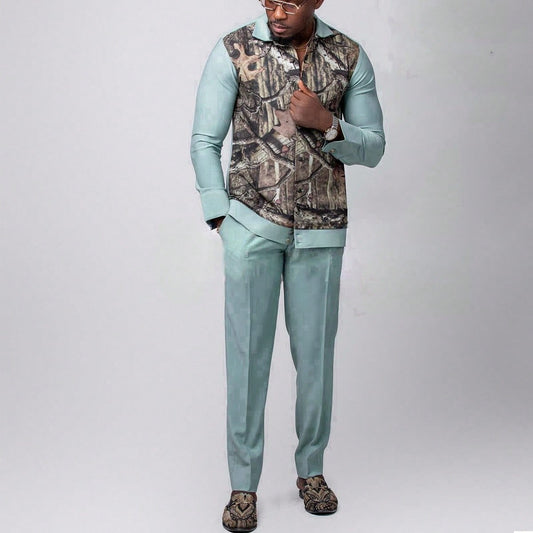 Ethnic Style Fashion Individual Casual Men's Suit