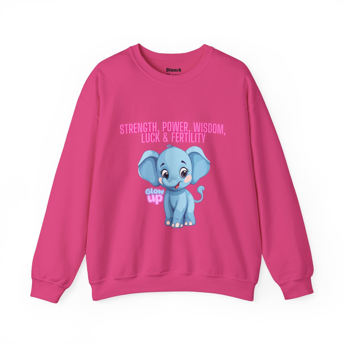 Elephant Crewneck Sweatshirt - Strength, Power, Wisdom, Luck & Fertility