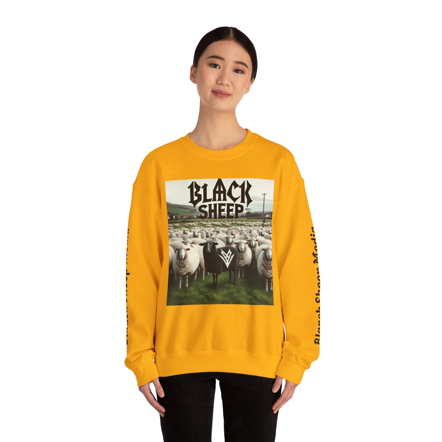 Black Sheep Unisex Heavy Blend™ Crewneck Sweatshirt - Trendy Graphic Style for Comfort Lovers