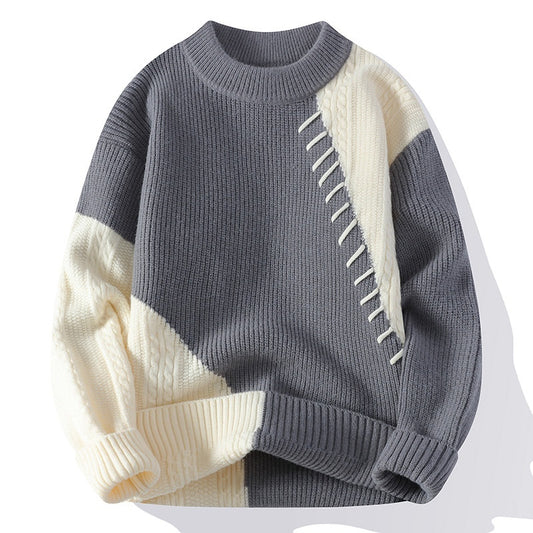 Matching Comfortable Loose Round Neck Sweater