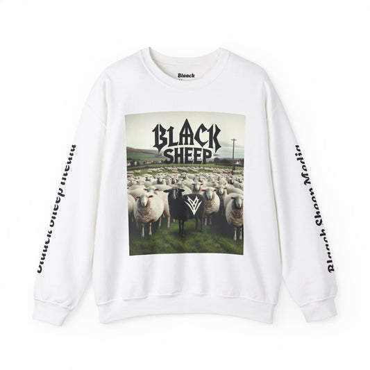 Black Sheep Unisex Heavy Blend™ Crewneck Sweatshirt - Cozy Streetwear for Bold Style