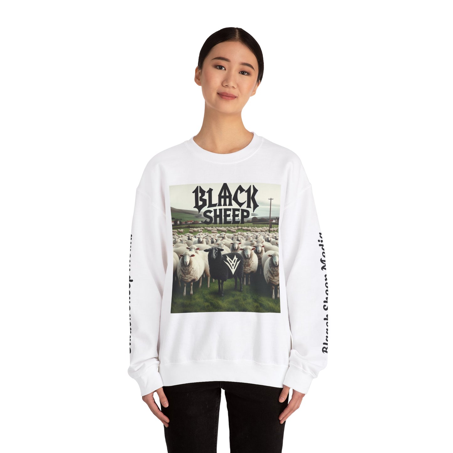 Black Sheep Unisex Heavy Blend™ Crewneck Sweatshirt - Trendy Graphic Style for Comfort Lovers