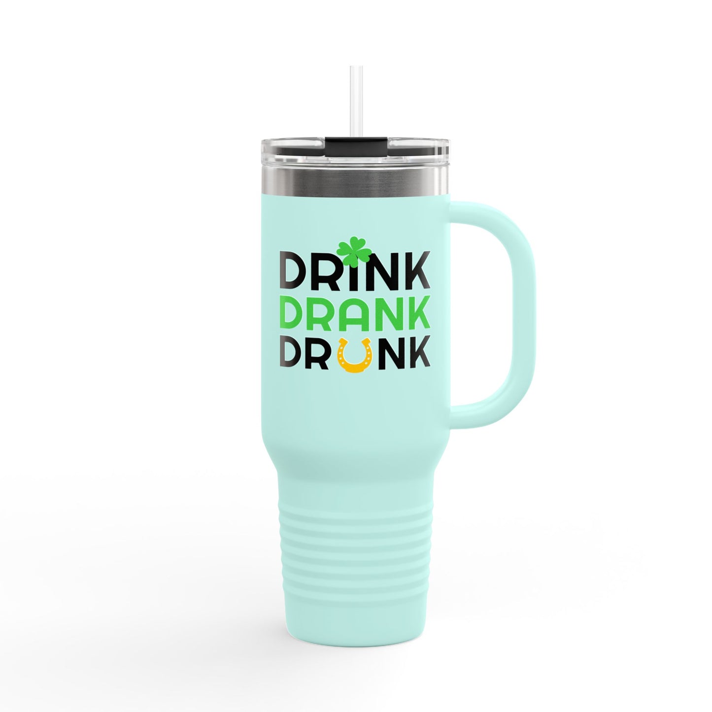 St. Patrick's Day Insulated Travel Mug - 40oz, Fun Drink Design