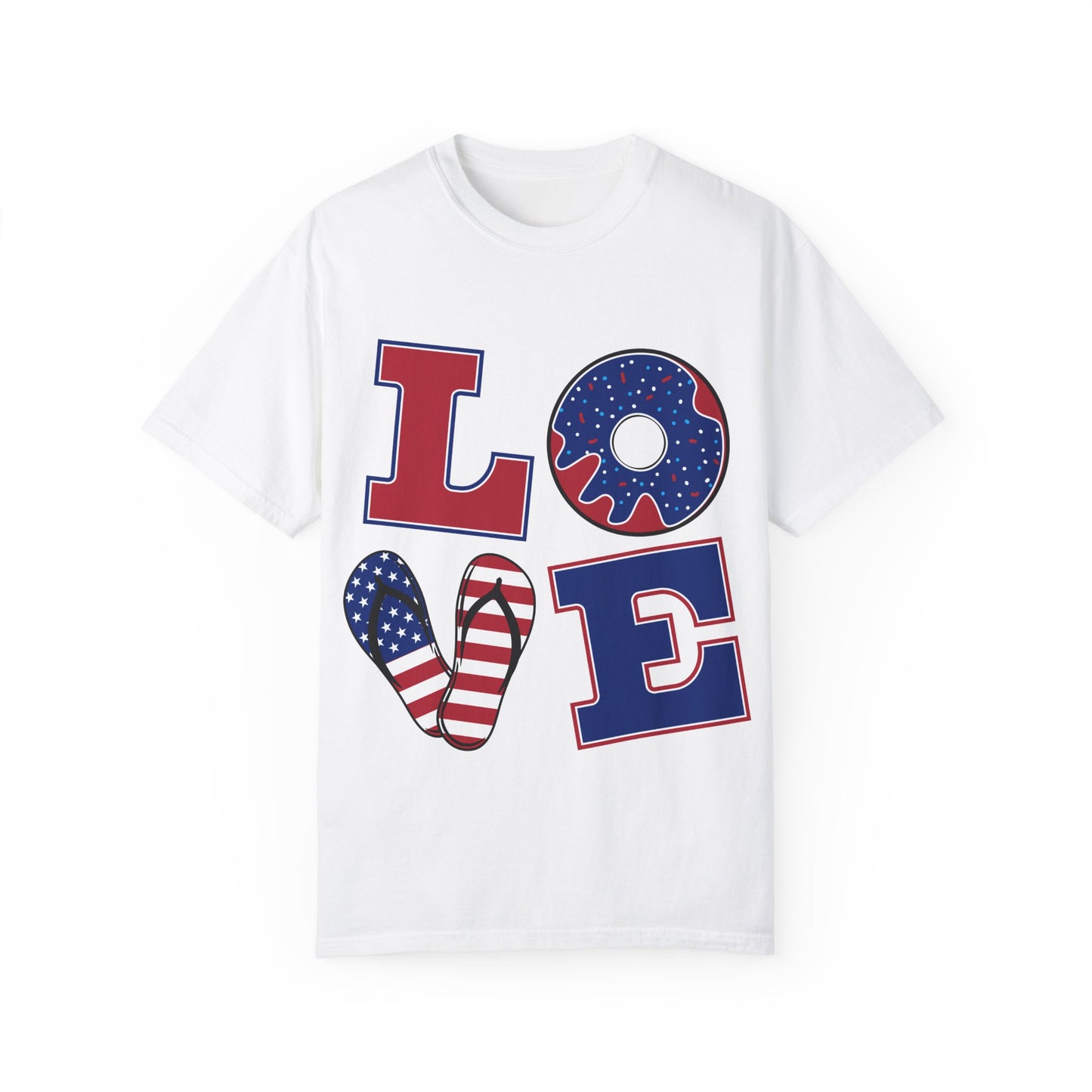 Patriotic Love T-Shirt for Summer Celebrations