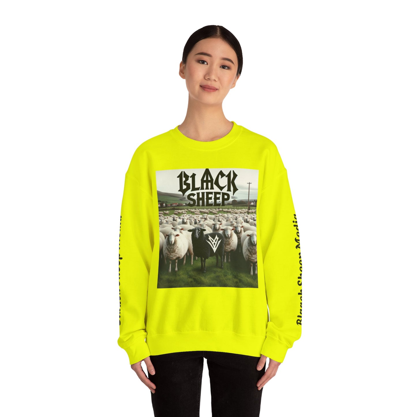 Black Sheep Unisex Heavy Blend™ Crewneck Sweatshirt - Trendy Graphic Style for Comfort Lovers