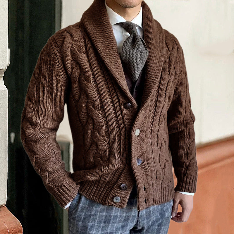 New Autumn And Winter Knitted Cardigan Men's Sweater