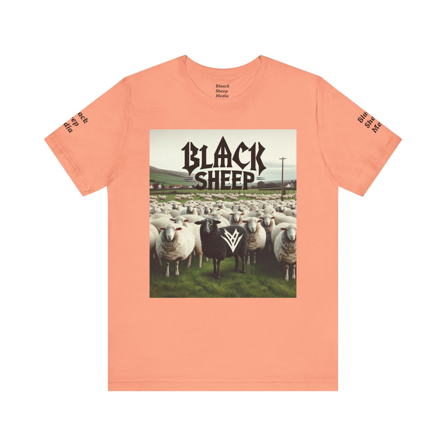 Black Sheep Graphic Unisex Tee - Edgy Casual Wear for Animal Lovers