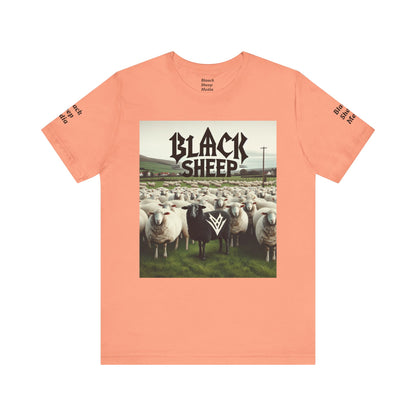 Black Sheep Graphic Unisex Tee - Edgy Casual Wear for Animal Lovers