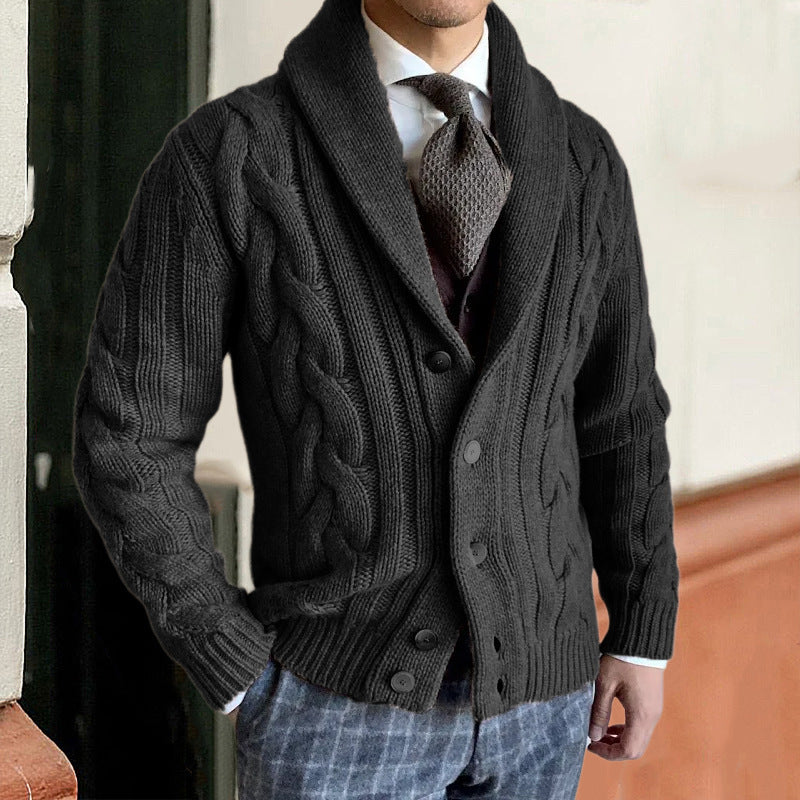 New Autumn And Winter Knitted Cardigan Men's Sweater