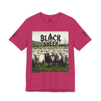 Black Sheep Graphic Unisex Tee - Edgy Casual Wear for Animal Lovers