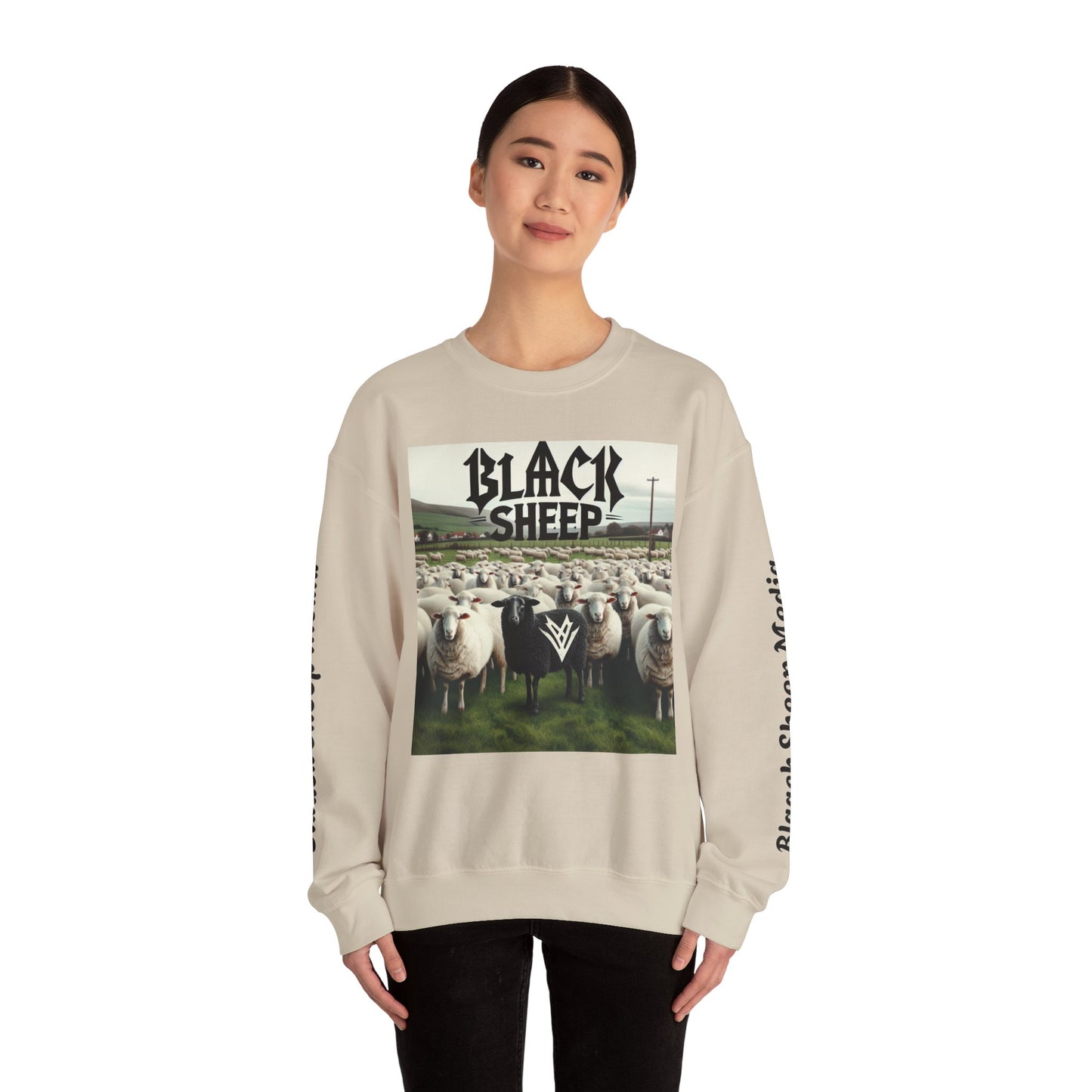 Black Sheep Unisex Heavy Blend™ Crewneck Sweatshirt - Trendy Graphic Style for Comfort Lovers