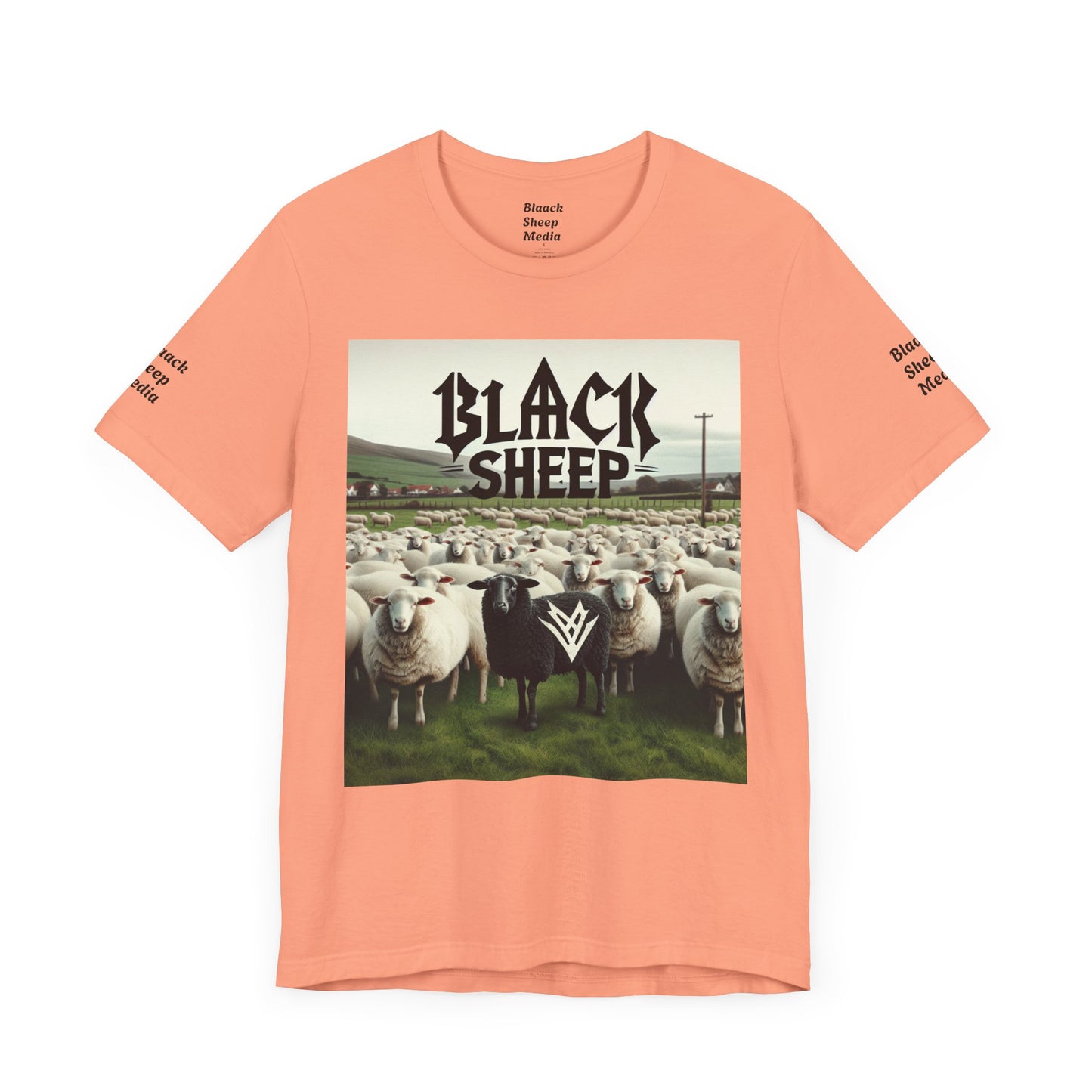 Black Sheep Graphic Unisex Tee - Edgy Casual Wear for Animal Lovers