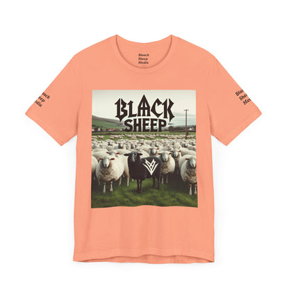 Black Sheep Graphic Unisex Tee - Edgy Casual Wear for Animal Lovers