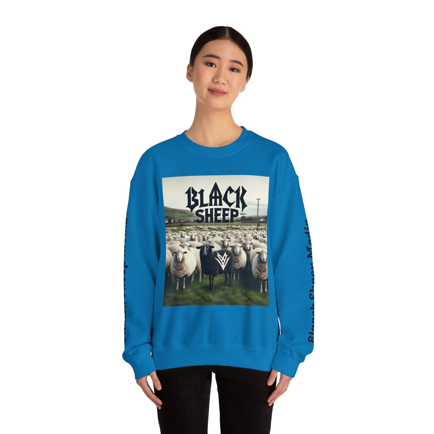 Black Sheep Unisex Heavy Blend™ Crewneck Sweatshirt - Cozy Streetwear for Bold Style