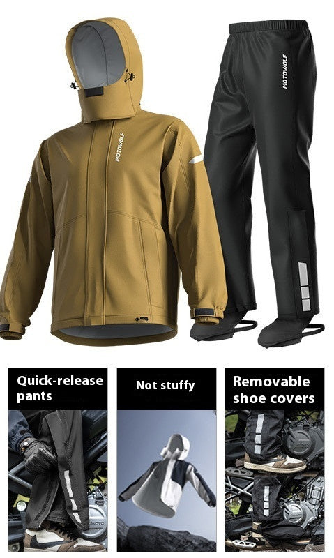 Cycling Raincoat Outdoor Traveling By Motorcycle Shell Jacket Suit