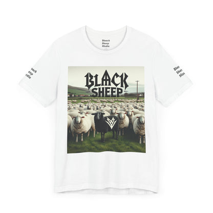 Black Sheep Graphic Unisex Tee - Edgy Casual Wear for Animal Lovers