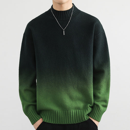 Fashion Personality Gradient Sweater Men