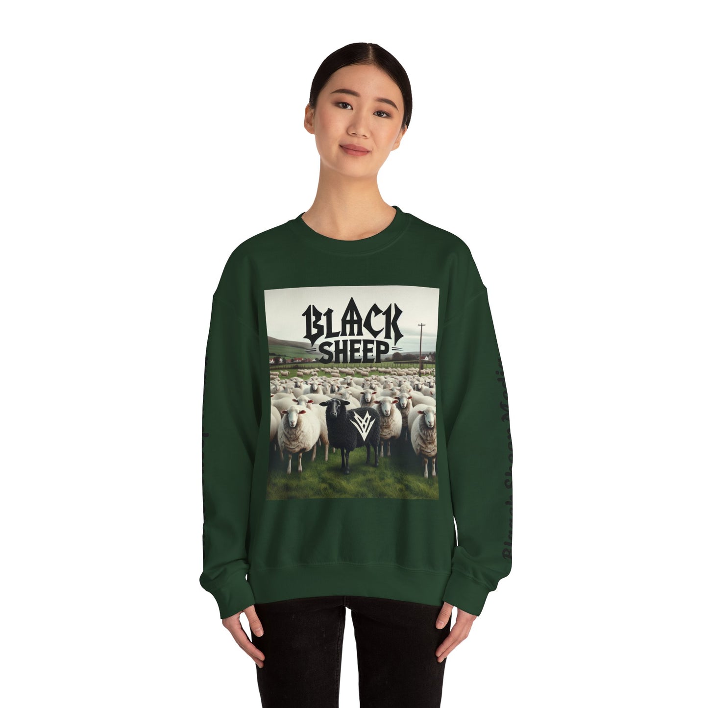 Black Sheep Unisex Heavy Blend™ Crewneck Sweatshirt - Cozy Streetwear for Bold Style