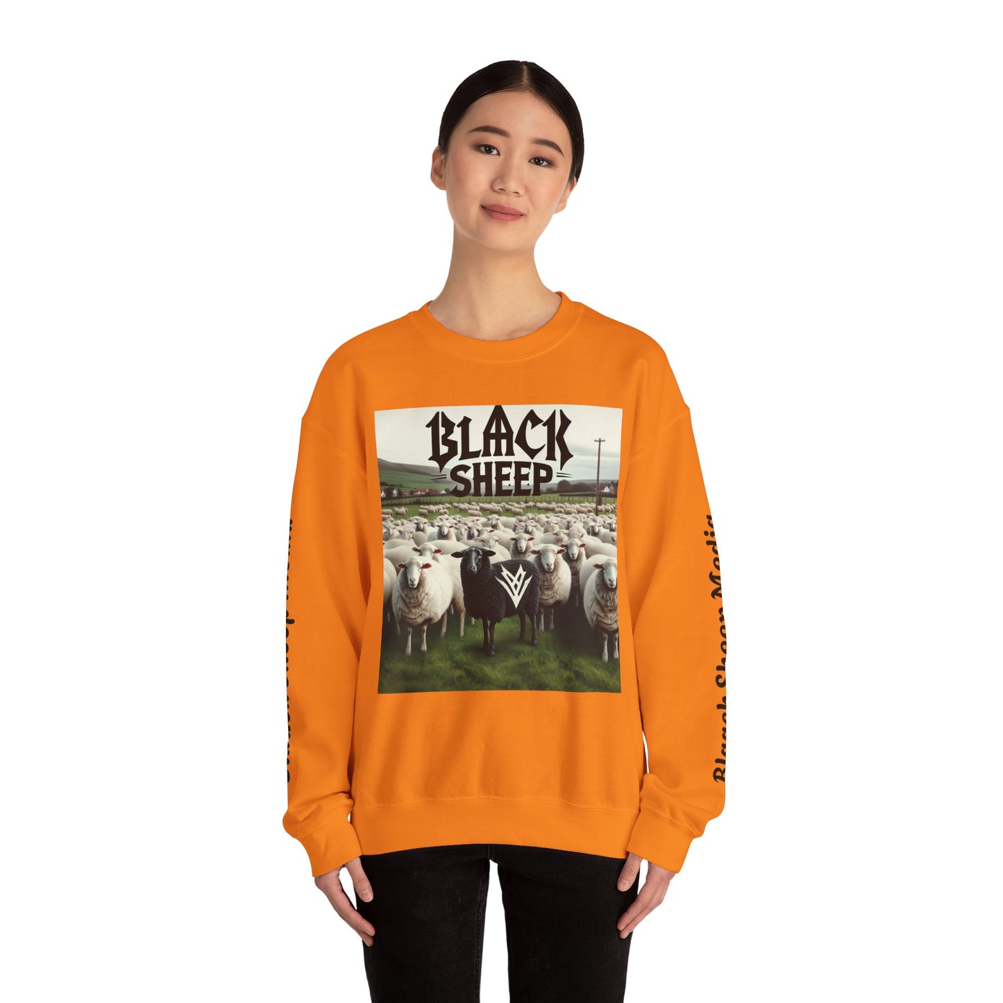 Black Sheep Unisex Heavy Blend™ Crewneck Sweatshirt - Trendy Graphic Style for Comfort Lovers