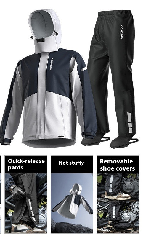 Cycling Raincoat Outdoor Traveling By Motorcycle Shell Jacket Suit