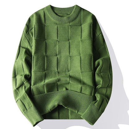 Spring And Autumn Three-dimensional Round Sweater Men