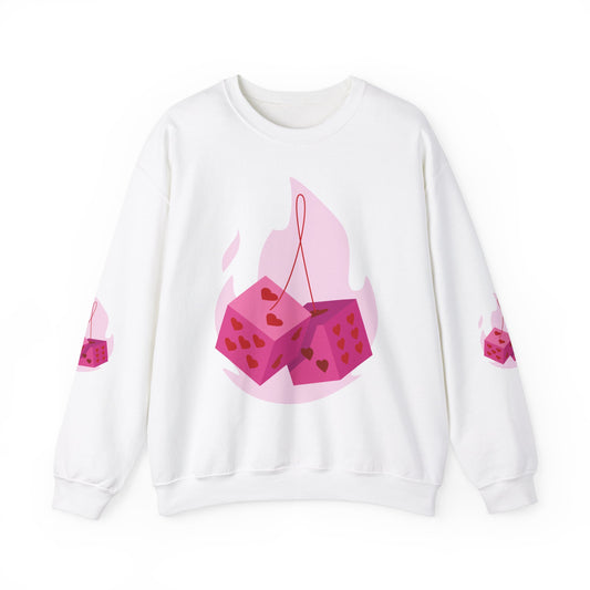 Unisex Heavy Blend™ Crewneck Sweatshirt - Valentine's Day Love Hearts Design