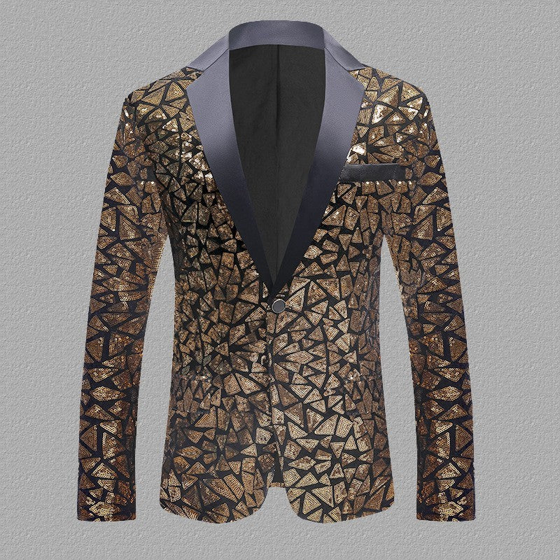 Velvet Men's Sequined Performance Dress