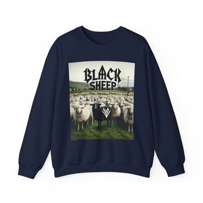 Black Sheep Unisex Heavy Blend™ Crewneck Sweatshirt - Cozy Streetwear for Bold Style