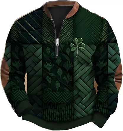 3D Digital Printing St Para Festival Half Zipper Sweatshirt