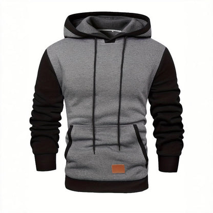 New Men's Color Matching Color Contrast Stitching Fashion Sweater