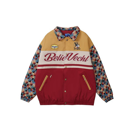 American Retro Cute Loose Polo Collar Jacket