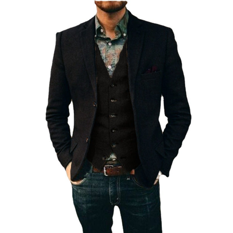 Casual Suit Men's Vest And Pants Suit