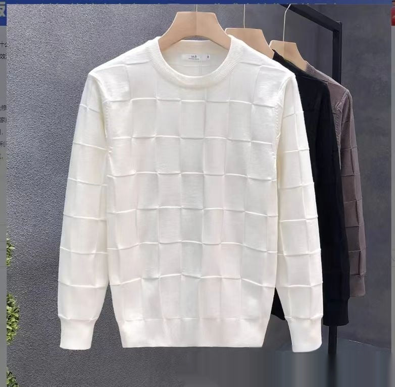 Spring And Autumn Three-dimensional Round Sweater Men