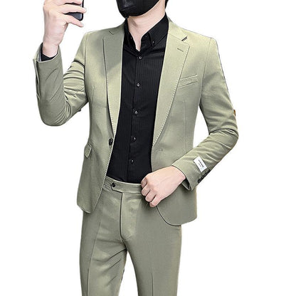 Men's Korean-style Slim Fit Business Suit Casual Suit